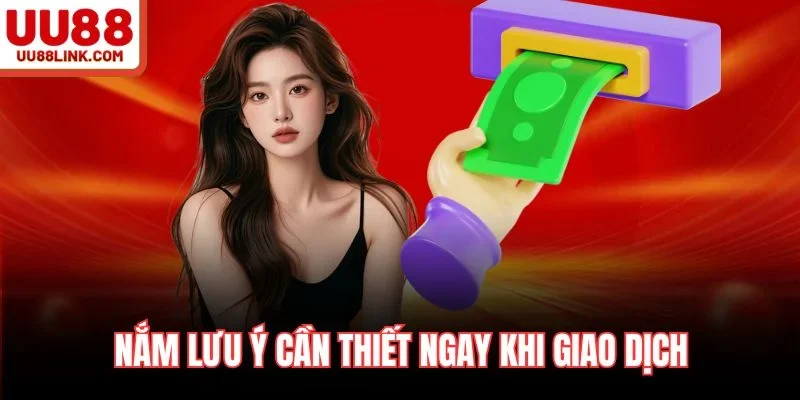 Nắm lưu ý cần thiết ngay khi giao dịch